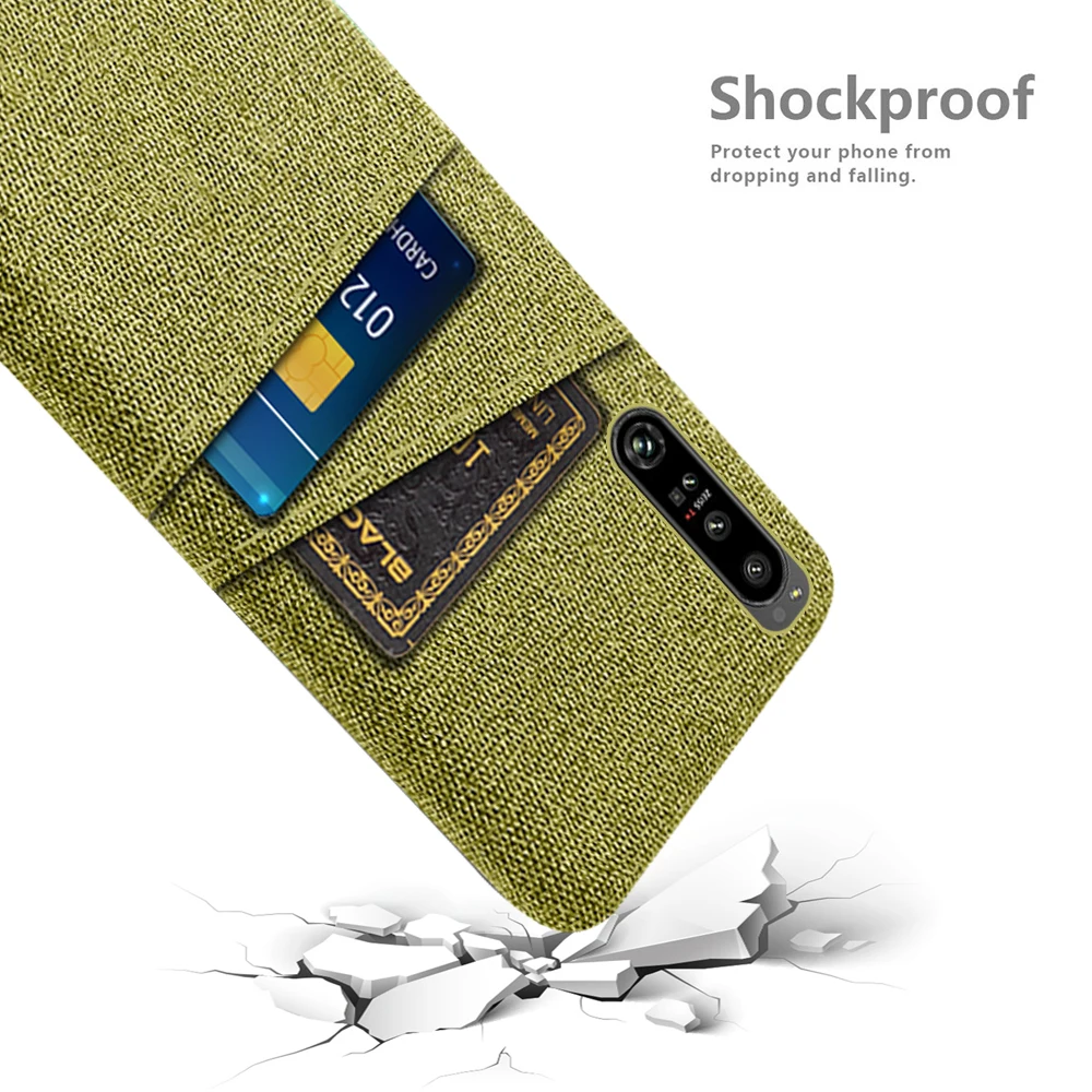 Fabric Case For Sony Xperia 1 IV / 10 IV Luxury Fabric Dual Card Phone Cover For Sony Xperia 1 IV / 10 IV Back Cover Funda Coque