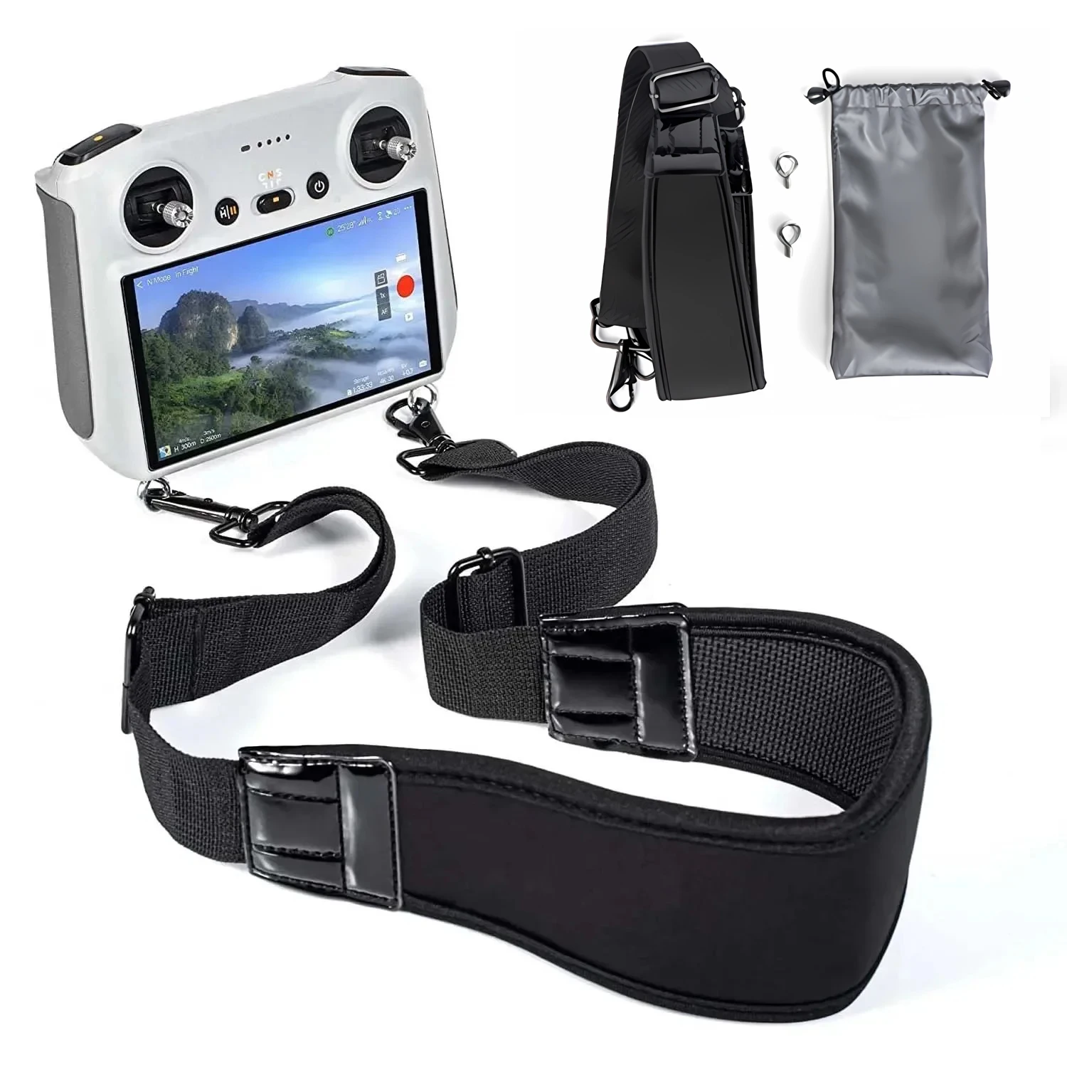 

STARTRC Lanyard Camera Strap for DJI Mini 3/Mini 3 Pro/Air 3/RC 2 Shock-absorbing NeckStrap for Remote Control Drone Accessories
