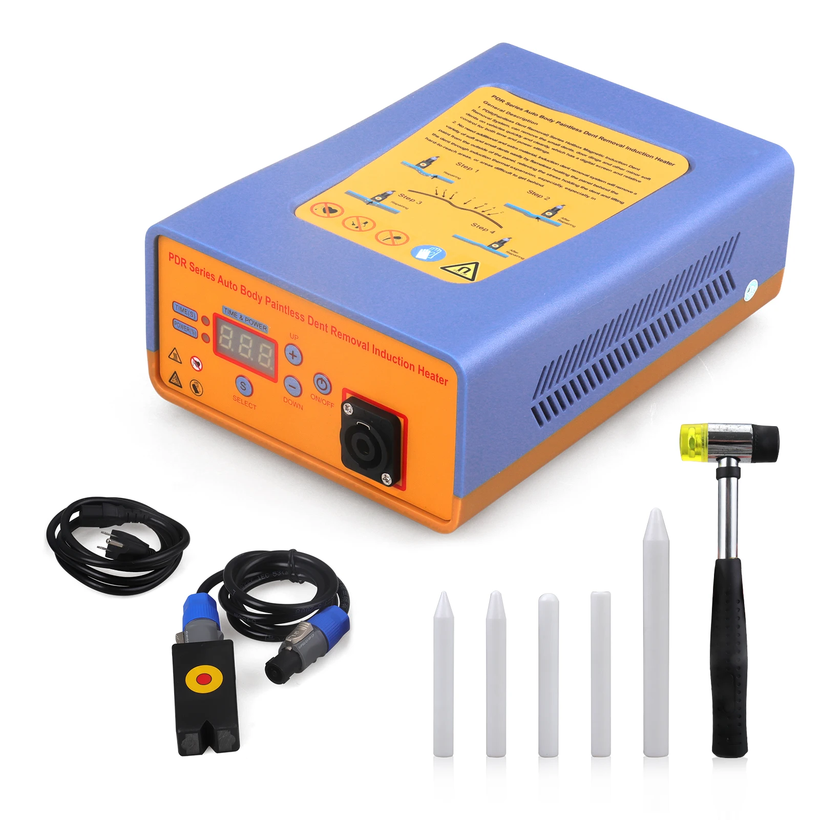 PDR Induction Heater Auto Body Dent Removal Induction Heater Removing Paintless Dent Repair Tool 220V 150KHZ EU/US/UK/AU