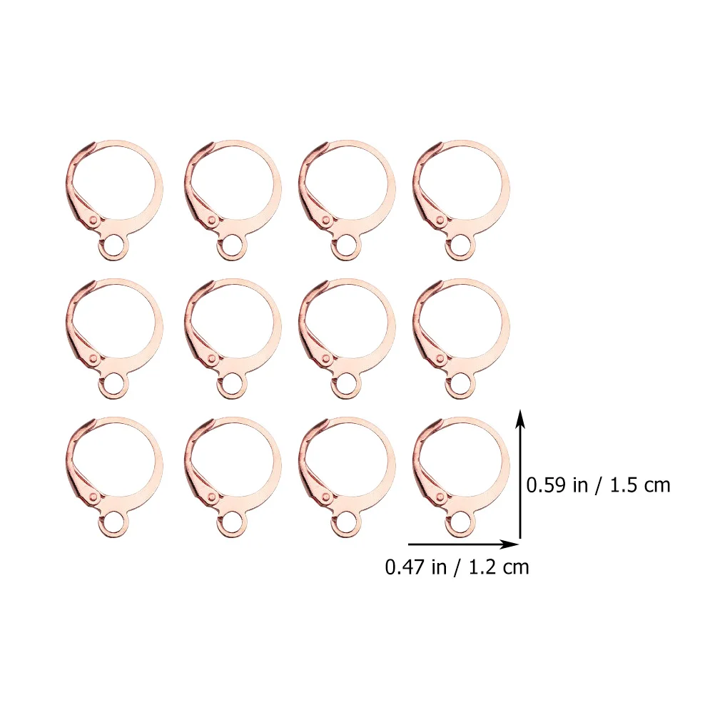 

100pcs Copper Ear Earring Making Supplies Buckle Earring Making Supplies Hardware DIY Accessories for Craft Jewelry Set