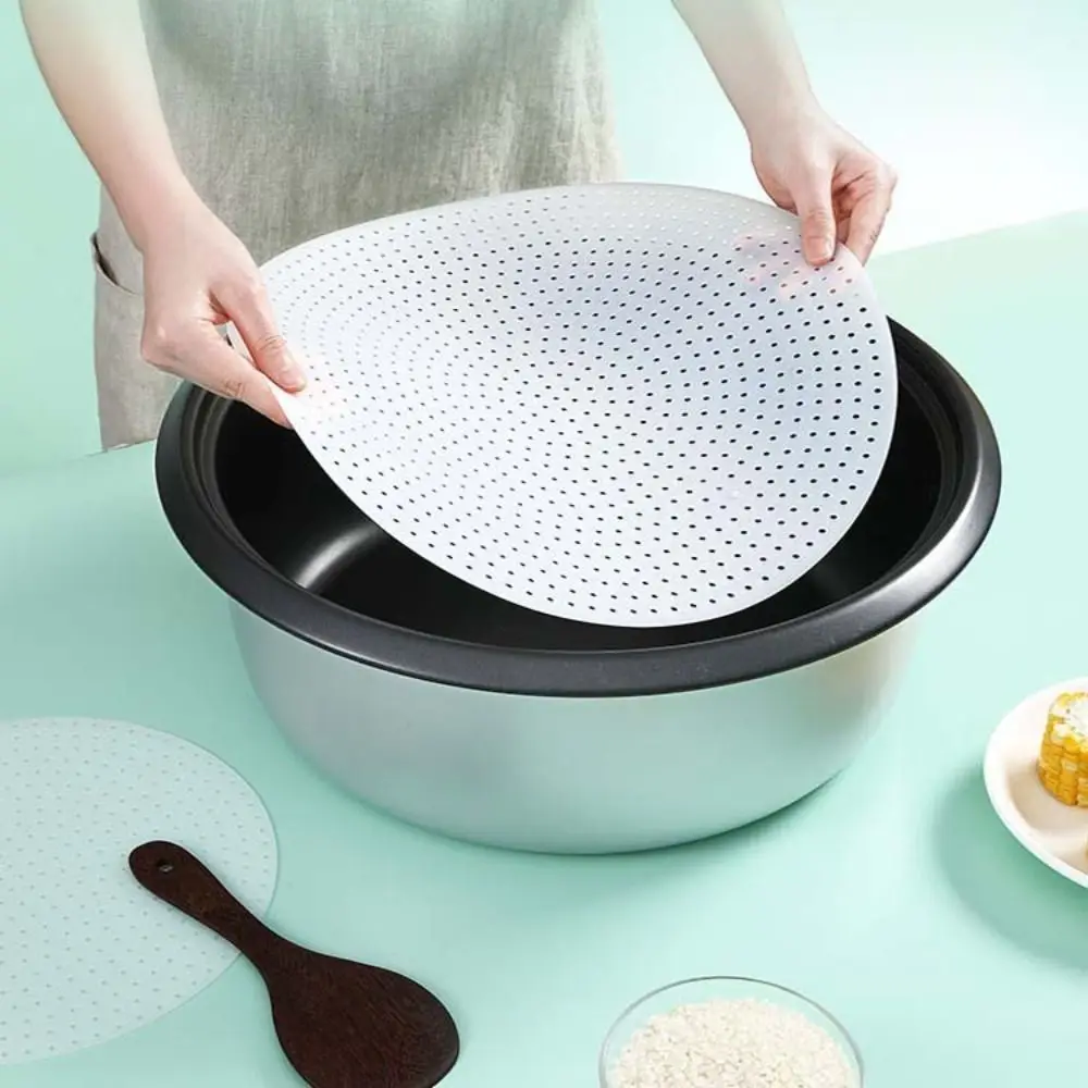 Silicone Rice Cooker Anti-scorch Mat Cuttable High Temperature Resistant Non-stick Pad Reusable Thickened Anti-burn Mat Pastry