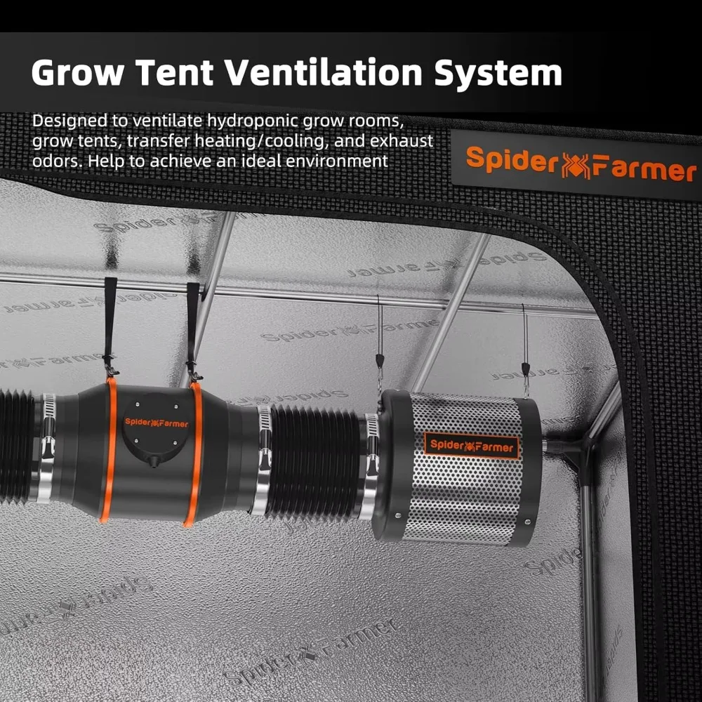 6 Inch Activated Air Carbon Filrer Smelliness Control with Australia Virgin Charcoal for Grow Tent Duct Fan