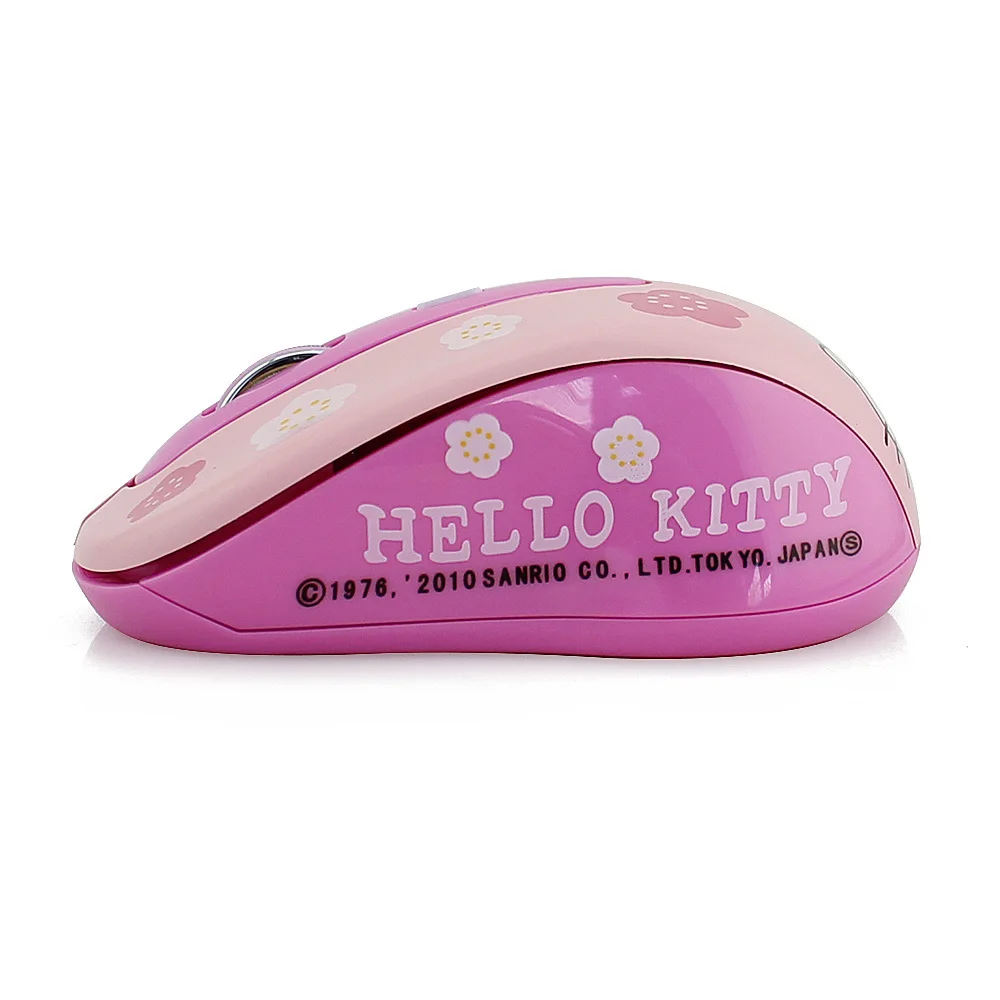 Mute KT Cat Wireless Mouse Girl Gifts Cute Pink Mouse Extra Long Battery Office Gaming