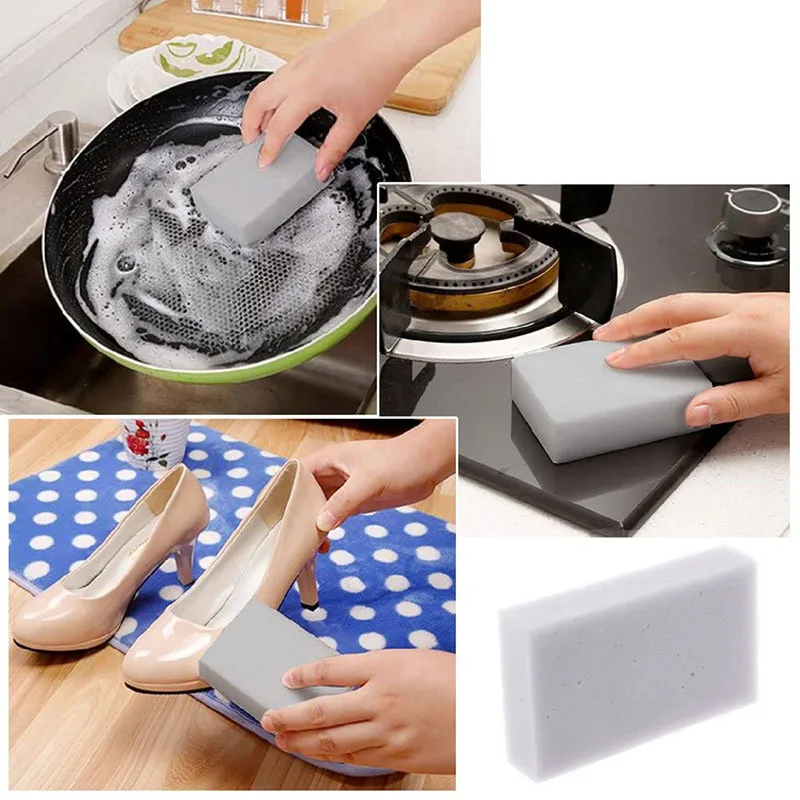 50/80/120pcs/Lot Extra Large Melamine Magic Compressed Sponge Eraser Dishwashing Kitchen Bathroom Office Cleaner Cleaning Tool