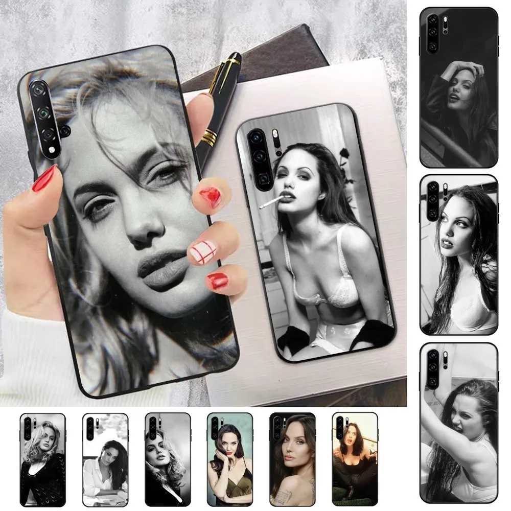 

Movie Star Angelina Jolie Movie Phone Case For Huawei P 8 9 10 20 30 40 50 Pro Lite Psmart Honor 10 lite 70 Mate 20lite