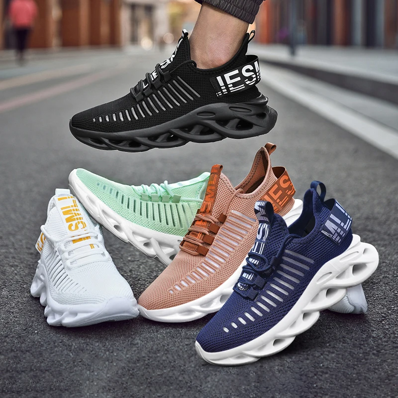 Men Comfortable Casual Sports Shoes Breathable Running Shoes Men Platform Tenis Shoes Waling Jogging Training Shoes Sneakers Men