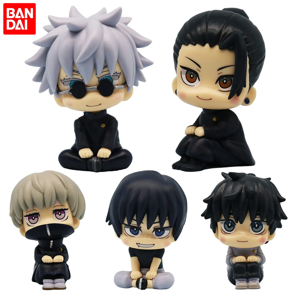 Anime Kute Fushiguro Toji Jujutsu Line Figur Gegenseitige Hilfe Satoru Ac Bodentemperatur Figur Q Version Puppe Shimo zu Karu Statue 10 cm PVC Modell und ys