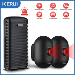 Kerui dw9 garagem alarme sem fio bem vindo detector de passagem contra roubo ao ar livre pir sensor movimento alarme proteção segurança