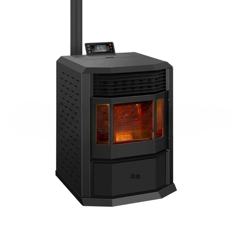 Household Indoor Heating Stove Pellet Wood Dual-purpose Biomass Pellet Stove Heating Stove European Fireplace