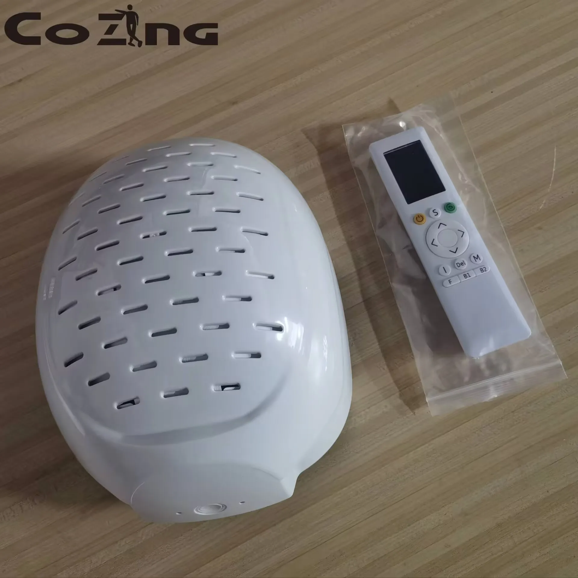 

Шлем для роста волос COZING с 210 лазерными диодами + 90 светодиодами, терапевтическая кепка с красным светом, 12-зонное устройство LLLT, шапка для лечения против истончения волос