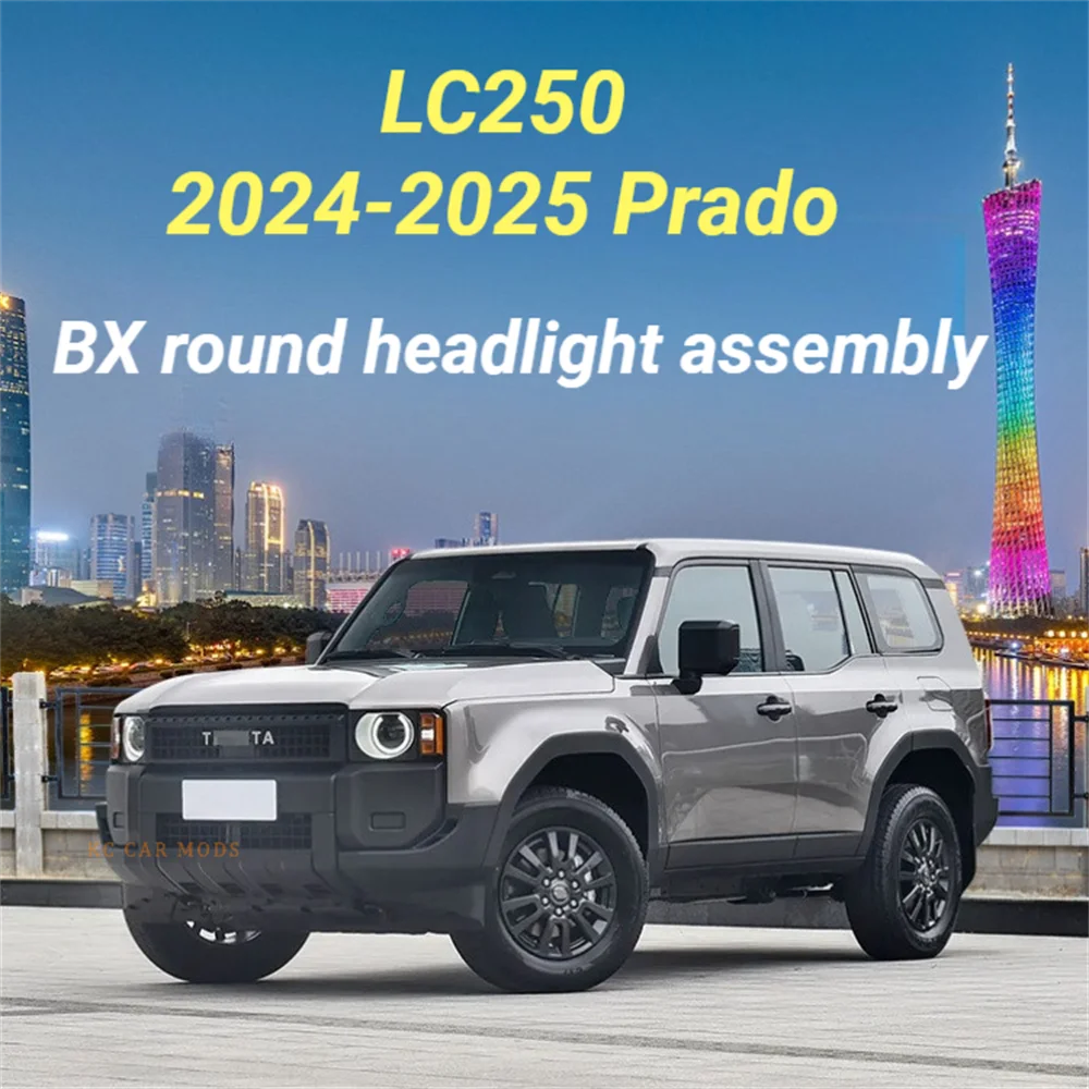 

For Prado LC250 Round Lamp Assembly for Car Stylish Design High Brightness Waterproof Universal