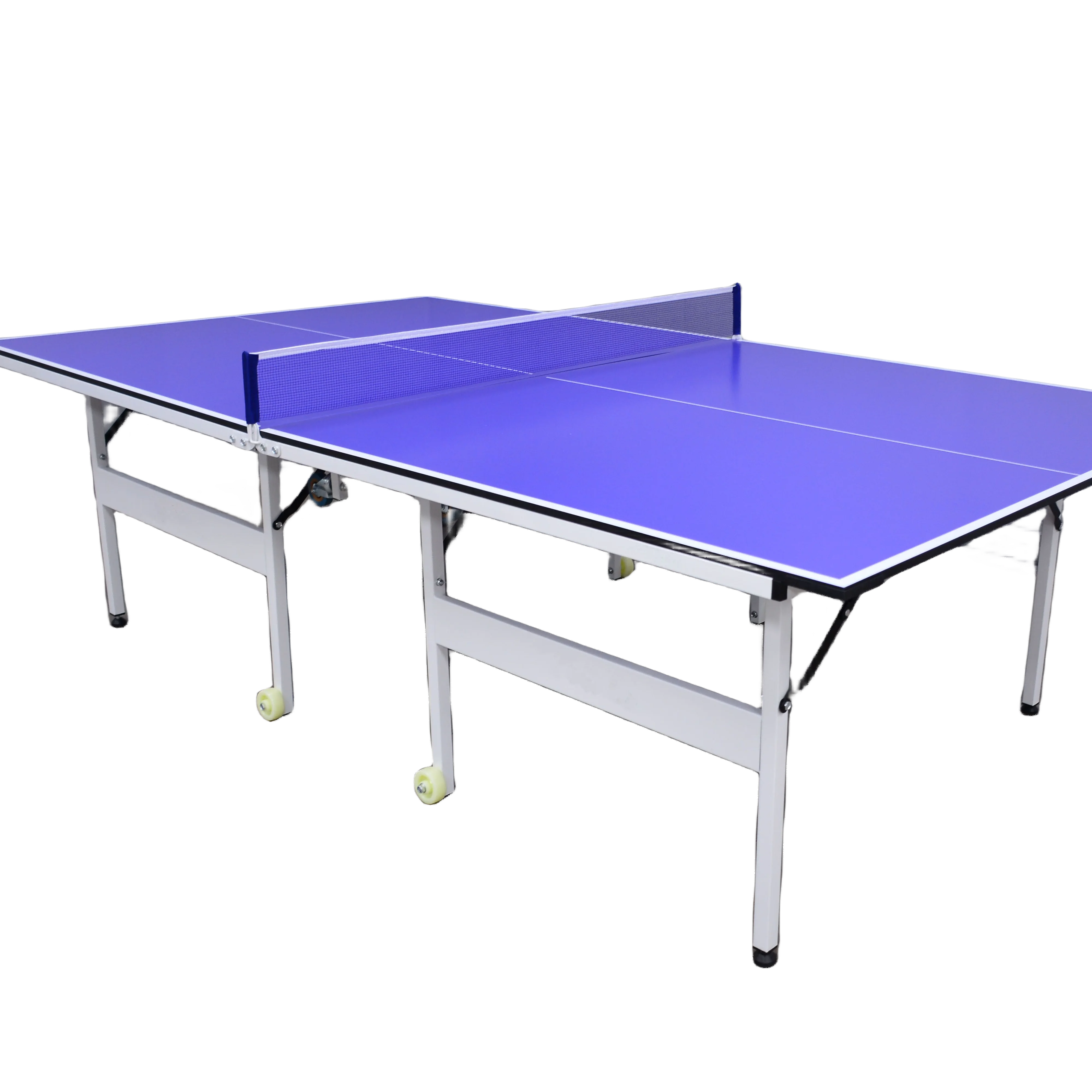 

Indoor Training 15MDF Professional Pingpong Table With Casters Foldable Movable Table Tennis Tables New