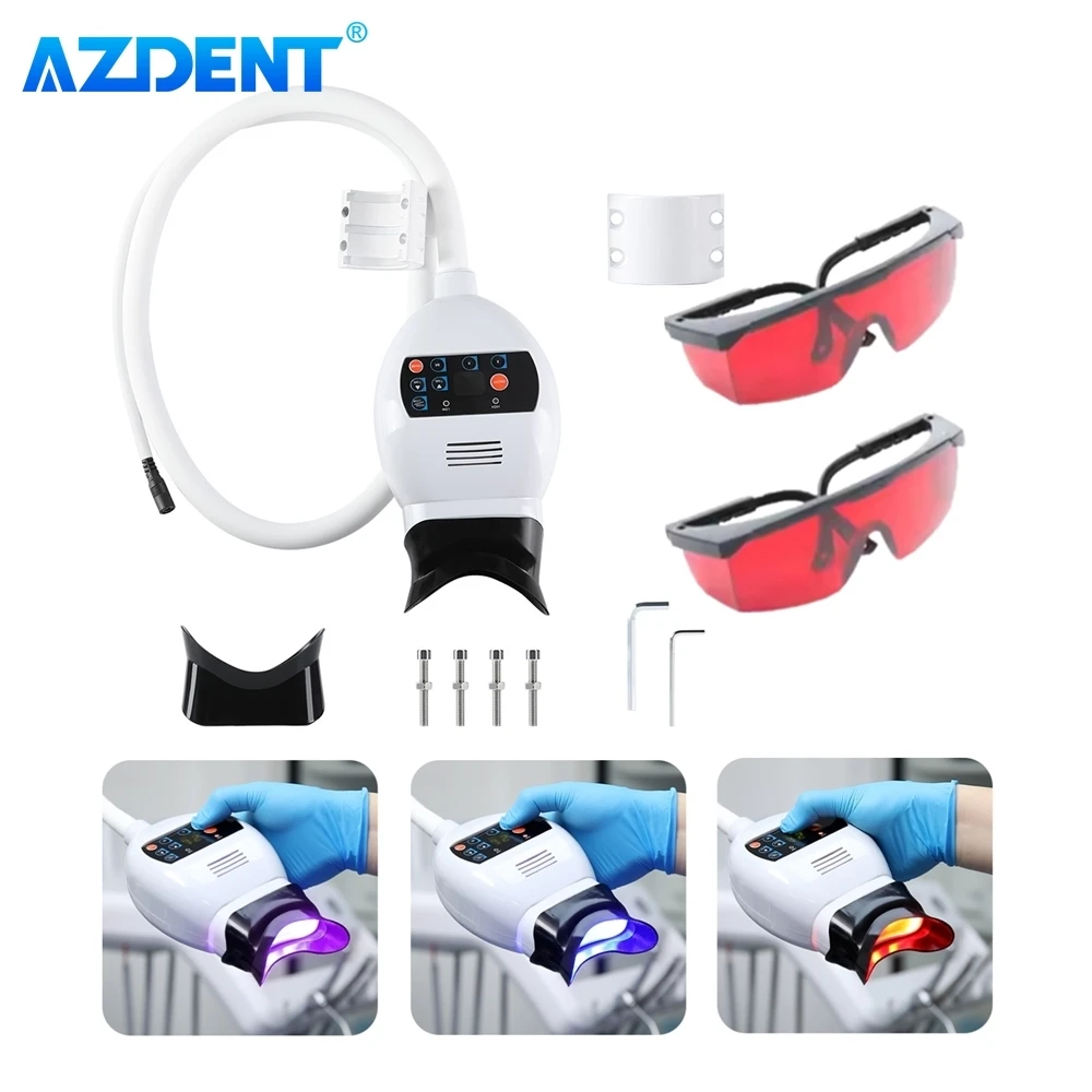 AZDENT Dental Kaltlicht Lampe 3 Farbe Schreibtisch Zahnaufhellung Maschine Bleichen Beschleuniger Gerät LED Licht Zahnmedizin Ausrüstung – Detail 1