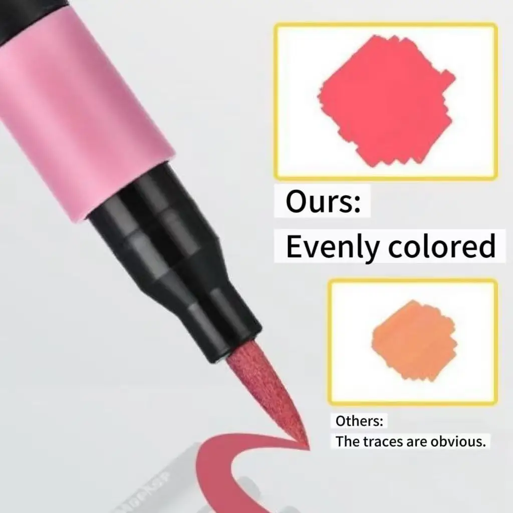 12/24/36pcs soft tip acrylic marker pen for school art, non-transparent, stackable colors, colorful pen for DIY painting.