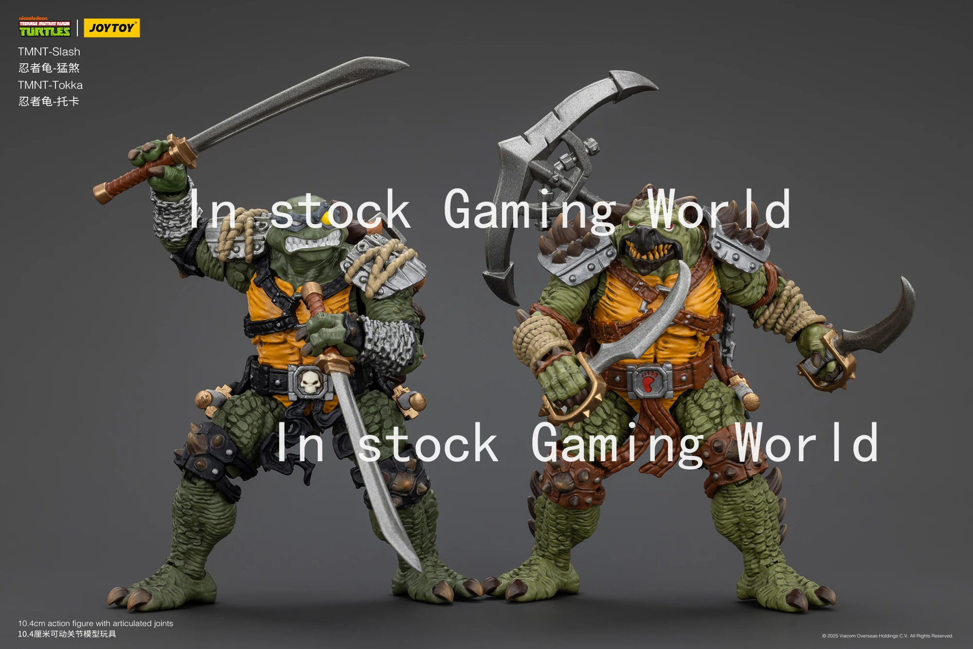 24 ساعة التسليم JOYTOY 1/18 عمل الشكل السلاحف مائل Tokka أنيمي نموذج لجسم لعبة #3