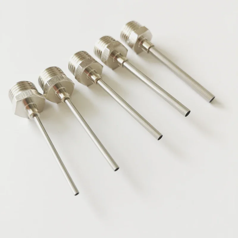 Imagem -02 - Metal Dispensing Adapter Luer Lock Especificação é g1 Rosca Externa com Agulha de Ponto Rombo Preço Baixo por Atacado