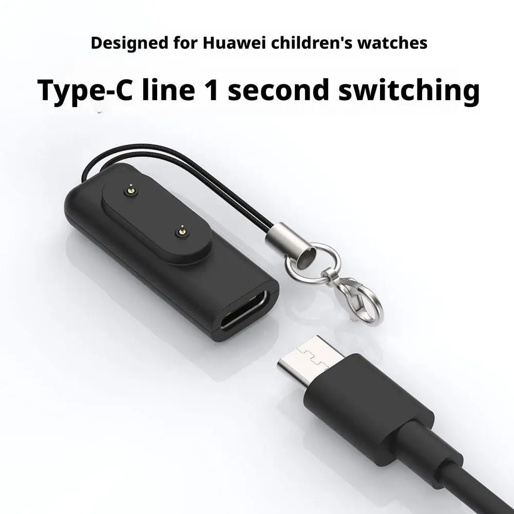 1-meter Typ C Ladegerät Konvertieren Stecker Mini Tragbare Power Adapter Lade Verbinden Für Huawei Uhr Band 6/7/8/9/10/Fit3/Fit2/Pro4