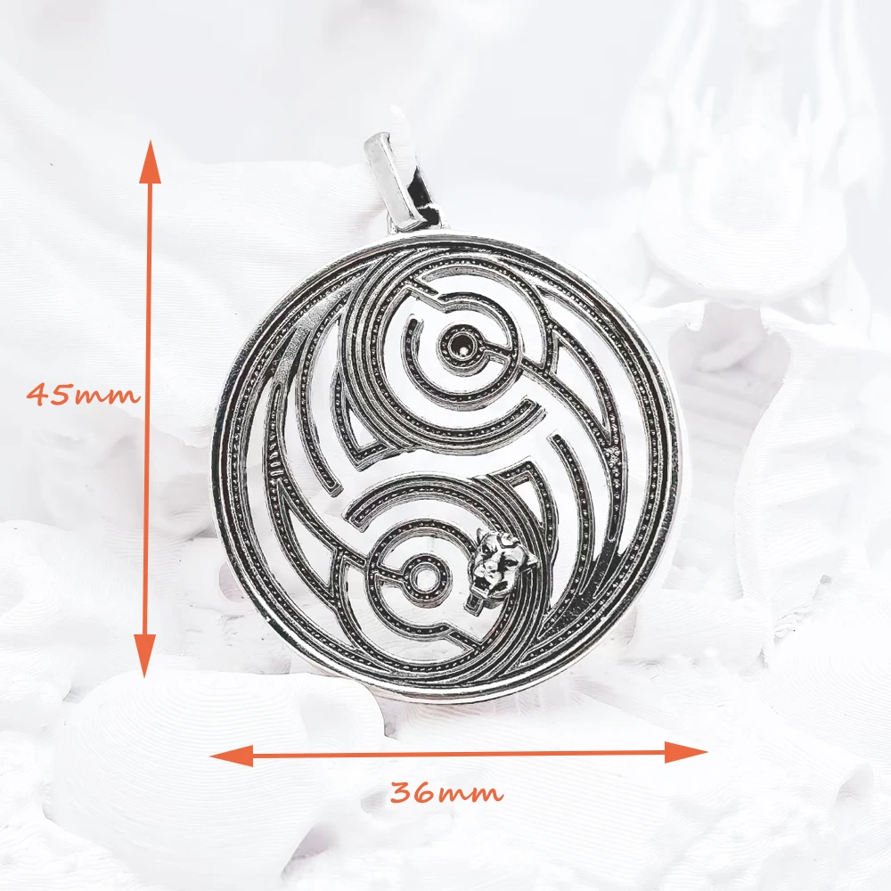 Panther Maze Round Pendant Brand New Fine Jewelry Bijoux Accessories 925 Sterling Silver Vintage Gift For Woman Men
