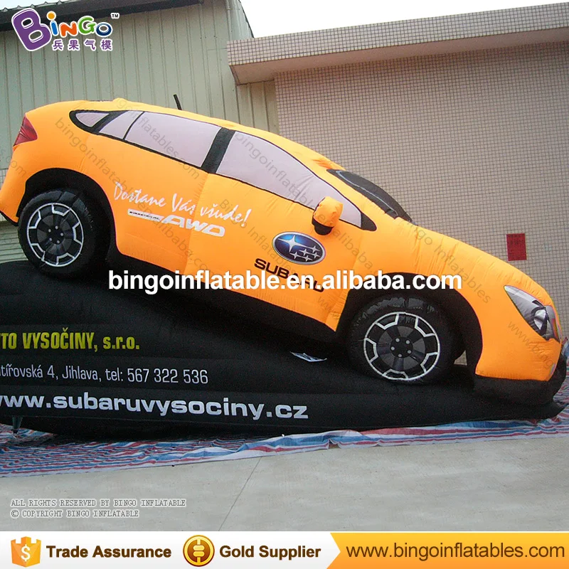 Hot Sale inflatable 6m Inflatable Yellow Car Model Train Custom Gaming Event-inflatable toys