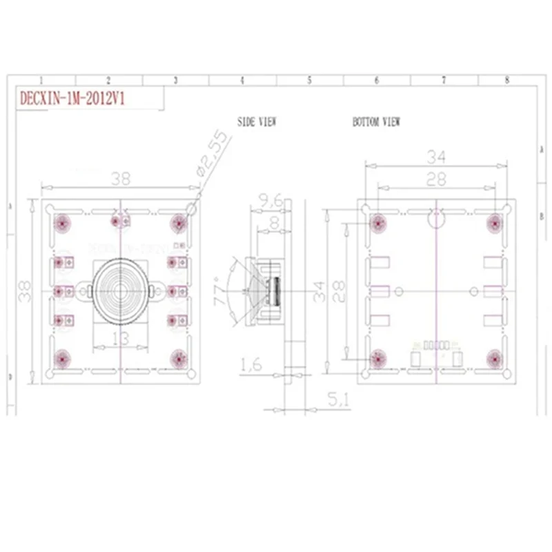 AT41 60 قطعة وحدة كاميرا 100 درجة 1MP OV9732 1280X720 USB تركيز يدوي للسائق مجاني ، مع كابل 3 أمتار لـ Winxp/7/8/10