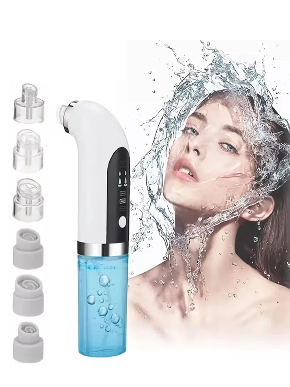 AliExpress Professional Facial Lift Face Cleaner Electric Micro Small Bubble Water Cycle Acne Pimple Pore Vacuum Blackhead Remover