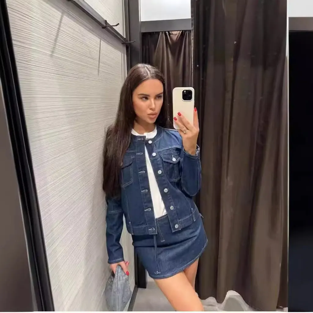 

Женская джинсовая куртка, повседневная рабочая одежда, новые топы в европейском и американском стиле на весну и осень для женщин