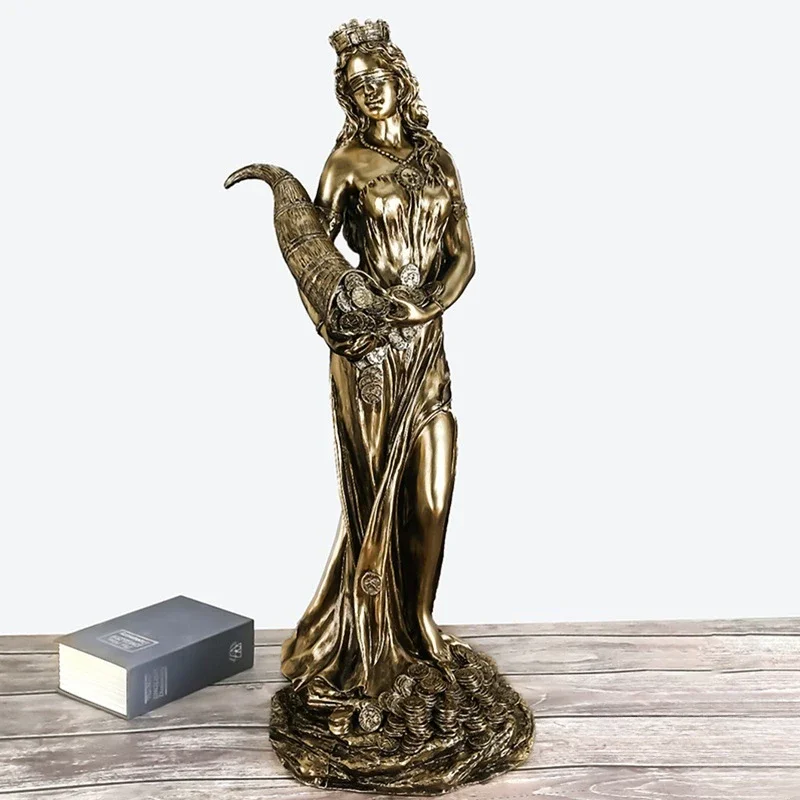 Greek Goddess of Wealth Plouto Figurines Miniatures Crafts Desktop Ornaments Desk Living Room Home Decoration Accessories