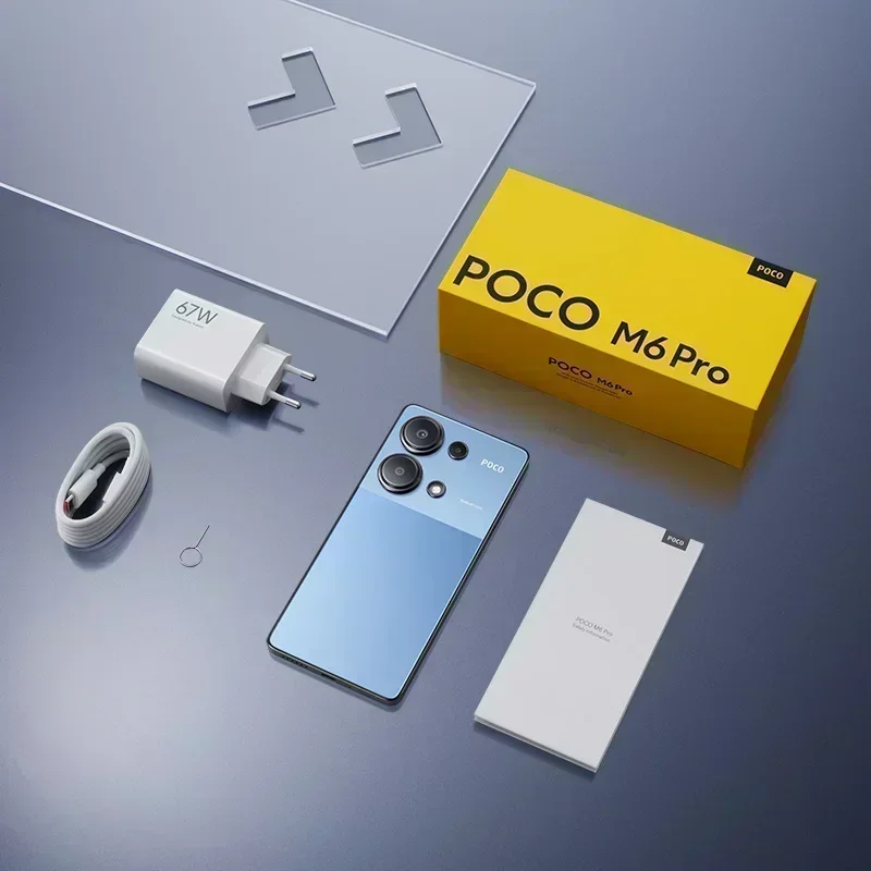 Global Version POCO M6 Pro Helio G99 Ultra 120Hz Flow AMOLED DotDisplay 67W turbo charging 64MP Triple Camera with OIS