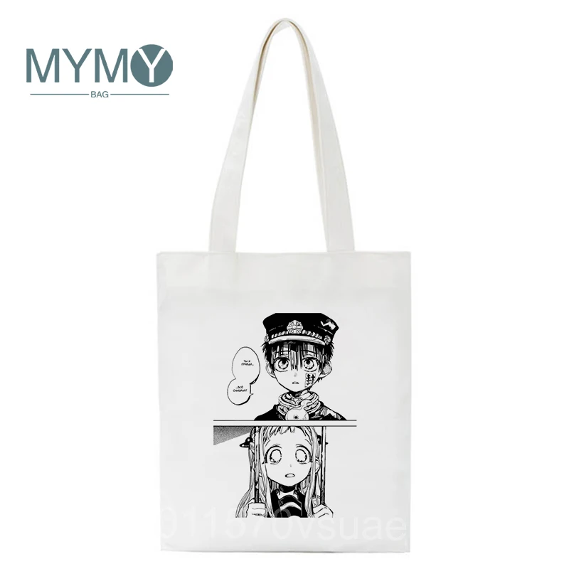 Japanese Anime Toilet Bound Hanako Kun Eco Shoulder Bags Student Girl Harajuku Bag Tote Female Large Capacity Casual Handbag