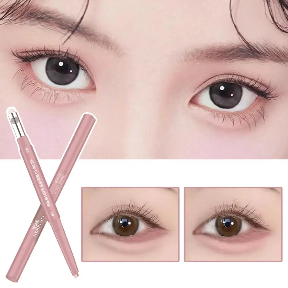 ดินสอเขียนคิ้วสองหัว ดินสอไฮไลท์แบบสองหัว ดินสอเขียนคิ้วสำหรับแต่งหน้าทุกวัน ดินสอเขียนคิ้วสำหรับแต่งหน้า K9U4