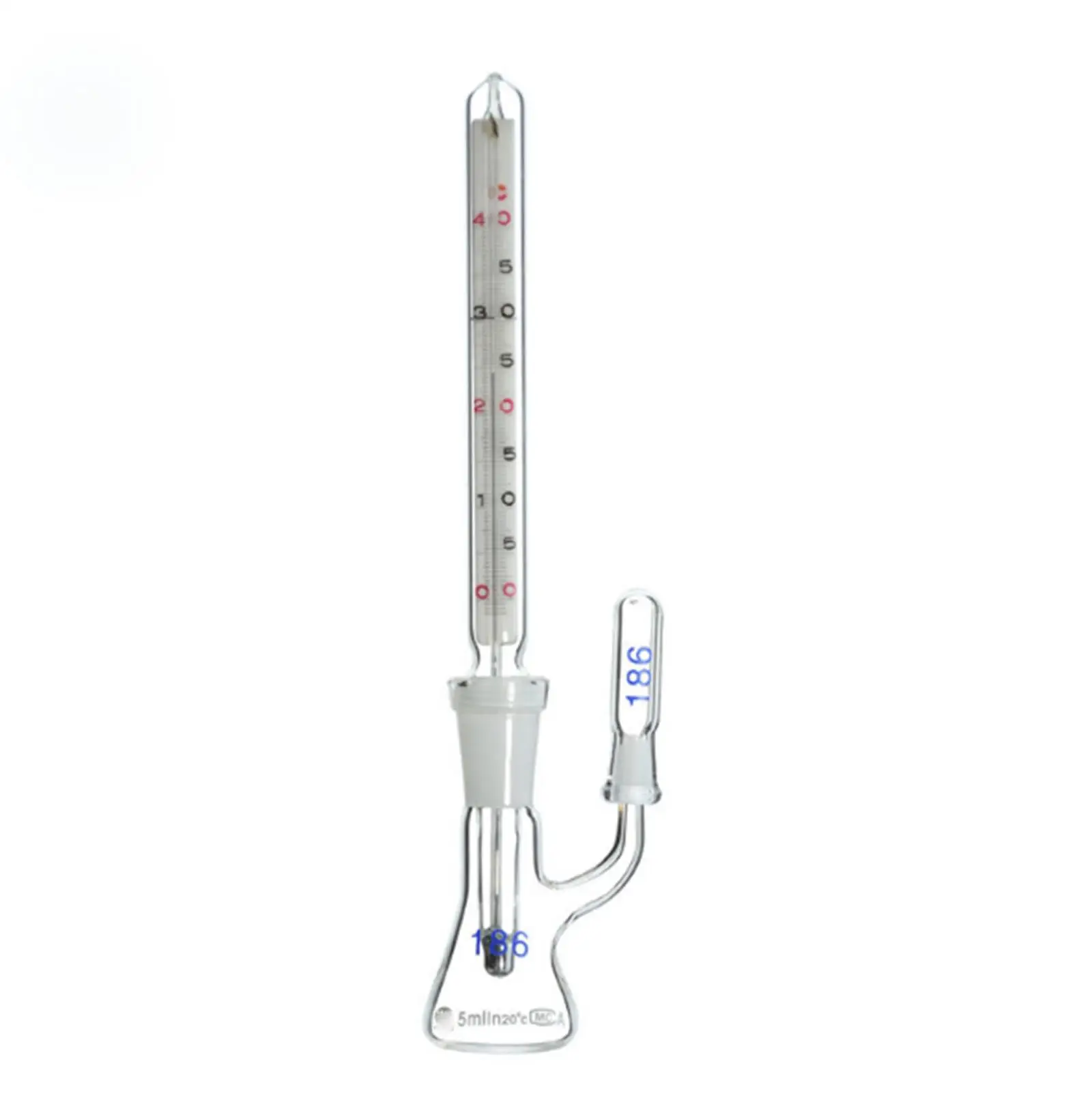 Capacity 5ml/10ml/25ml/50ml/100ml Thermometer Pycnometer Glass Specific Gravity Bottle Class A Science Lab Medical