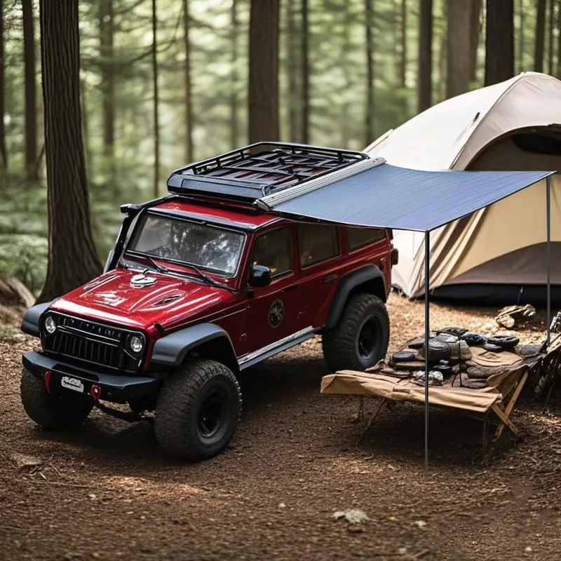 

Металлическая боковая палатка-тент и дождевой навес для радиоуправляемых краулеров в масштабе 1/7 (для RLAARLO Croboll MK07), аксессуары для тюнинга/боковой палатка на крышу