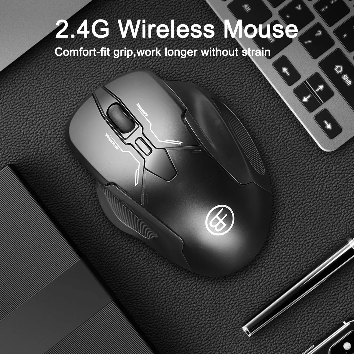 Wireless Mouse 2.4G Ergonomic Mouse for Notebook PC Laptop MacBook Portable Office Mouse Optical Office Mice DPI Adjustable