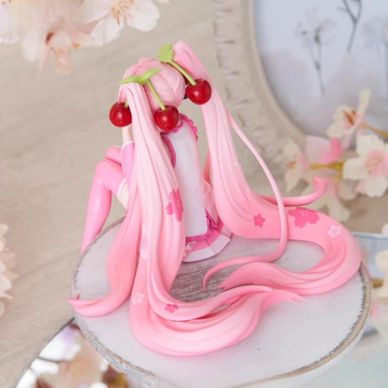 14cm Furyu Hatsune Miku Sakura MIKU Stopper Figure Pvc Anime Action Figurine Toys for Kids Gift Collectible Model Ornaments