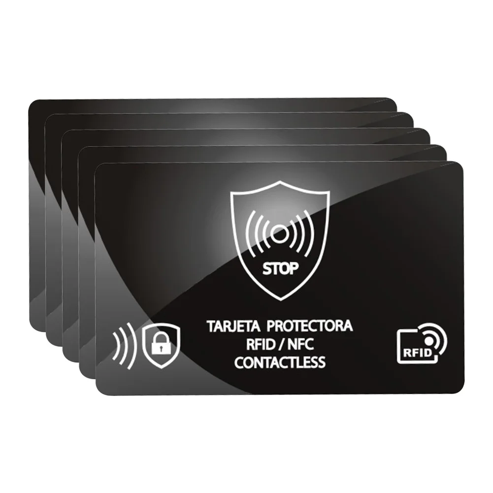 

5 шт. RFID-блокирующая карта, одна карта защищает весь кошелек NFC дебетовая кредитная карта, защита для паспорта для чехла для паспорта, кошелек