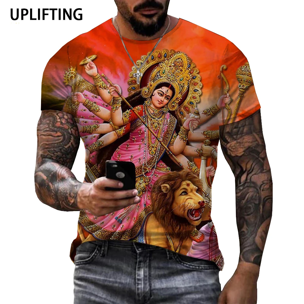 New Hindu Lord God Vishnu 3D T-shirt Hinduism Shiva Printed Streetwear Believer Myth Tops Men Women Fashion Casual Funny Tshirt