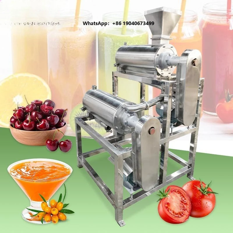 Passion Fruit Mango Pineapple Jam Puree Make Industrial Vegetable Machine Pulp Extractor Cherry Pulper FWX