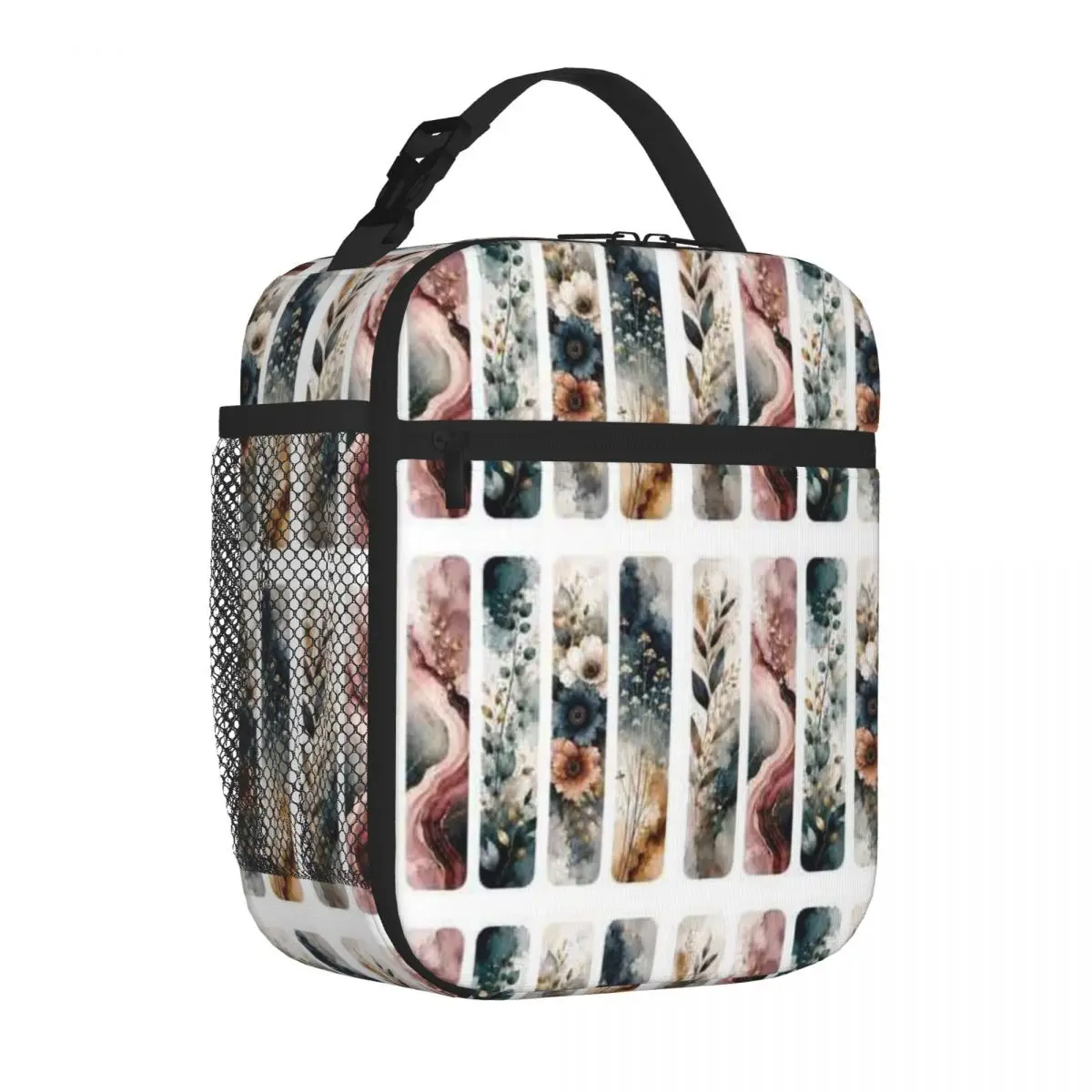 Bestselling Moody Floral And Abstract Nature Art 3D Stereo Carry Lunch Bag Office Break Carry Lunch Bag