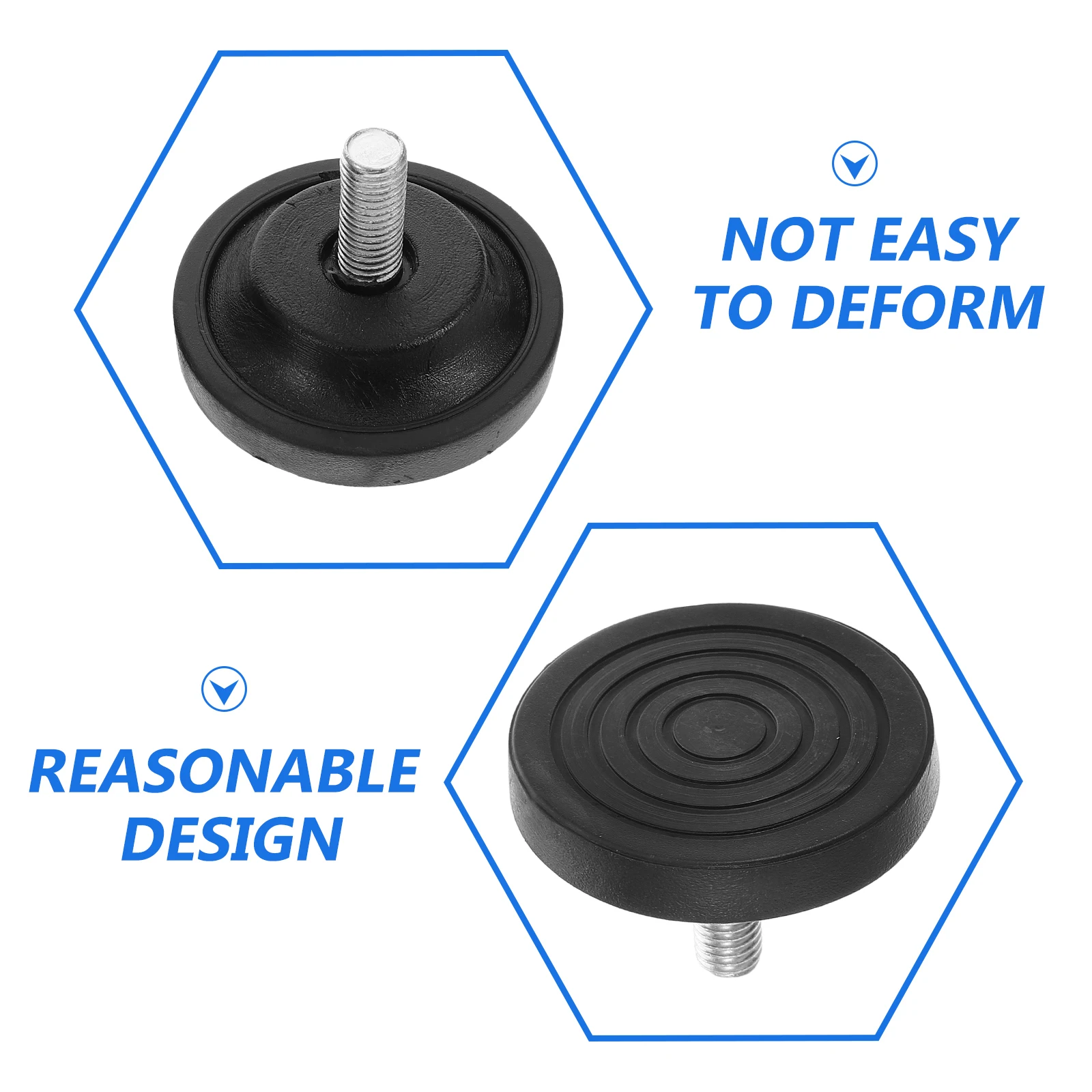 2Pcs Anti-Slip Support Pads Rubber Adjustable Leveling Feet for Treadmill Exercise Bike Sofa Table Chair - Furniture Stabilizer