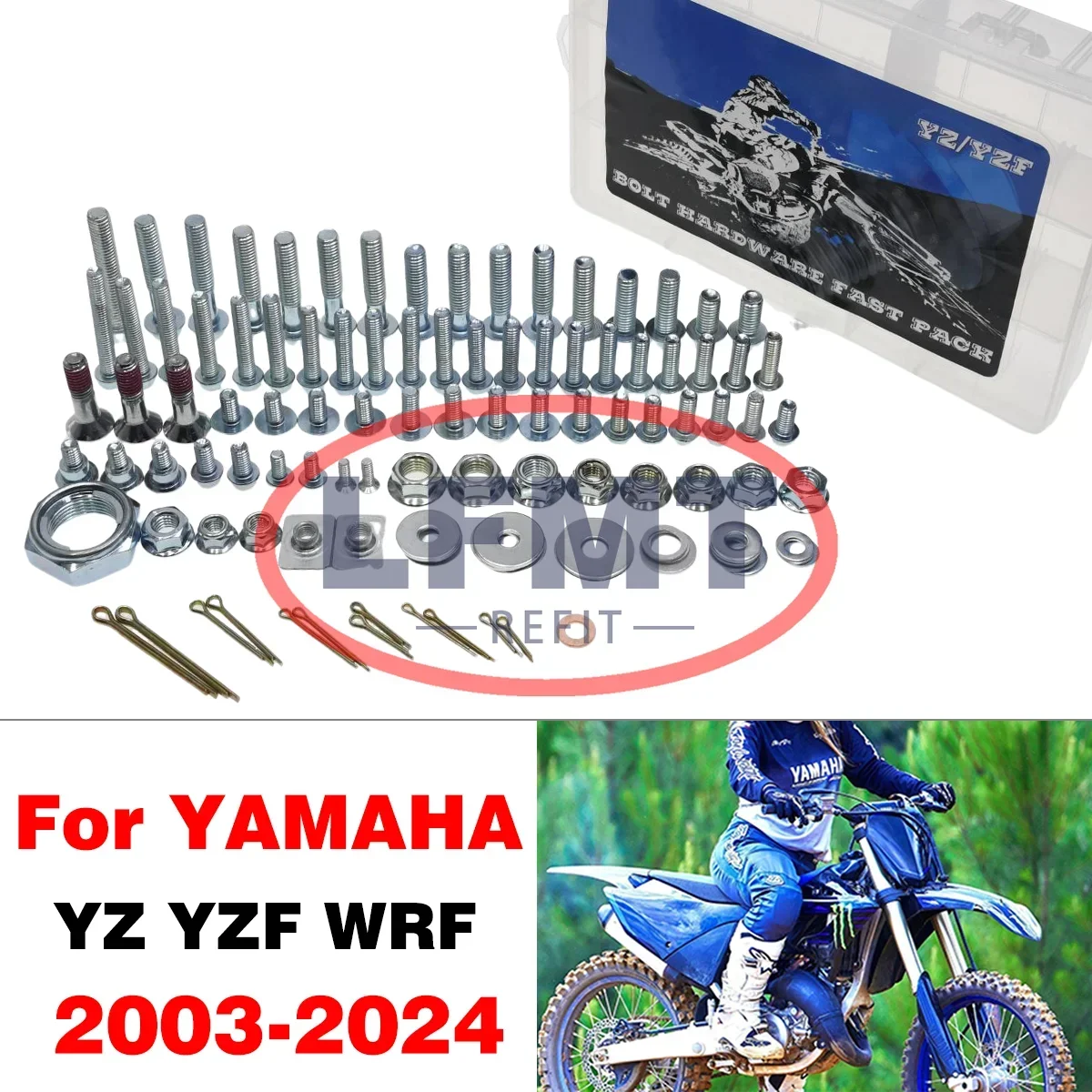 

Motorcycle Full Plastics Fastener Kit Hardware Bolt Factory Style For Yamaha WR250F WR450F X FX YZ65 YZ85 YZ250 YZ450 YZ125 2024