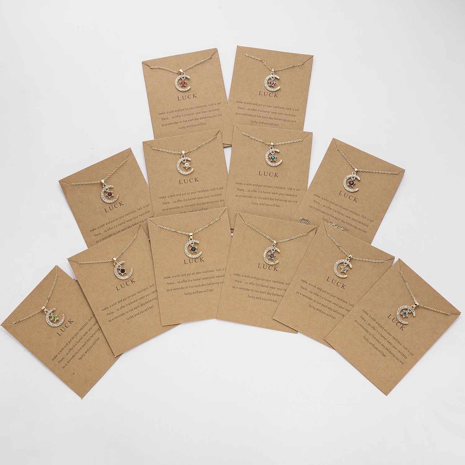 أزياء شخصية جوهرة الميلاد القمر ستار كريستال قلادة قلادة للنساء سلسلة الترقوة المختنق حفلة عيد ميلاد مجوهرات هدية #2