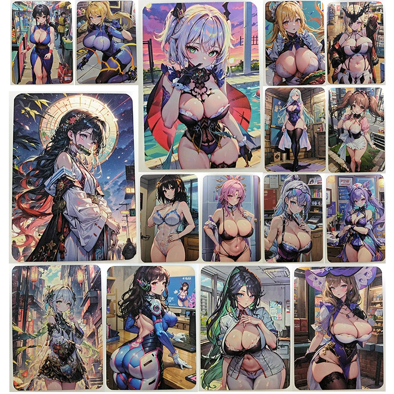 

Anime Goddess Story A6 Collectible Cards Kamado Nezuko Sangonomiya Kokomi Kafka Nahida Christmas Birthday Gifts Children's Toys