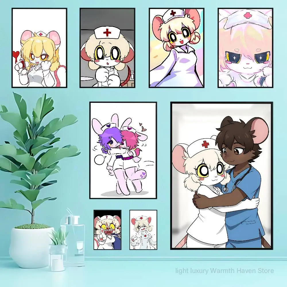 

T-Terrible Mouse L-Lorna Poster Waterproof HD Wall Art Decal Self-Adhesive Aesthetic Decor For Home Living