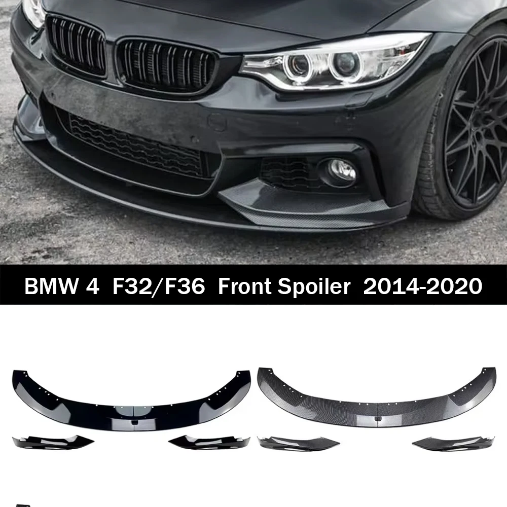 

For 2014-2020 BMW 4 Series F32 F33 M-Tech Car Front Bumper Lip Spoiler Splitter BodyKit Protector Exterior Tuning Accessories