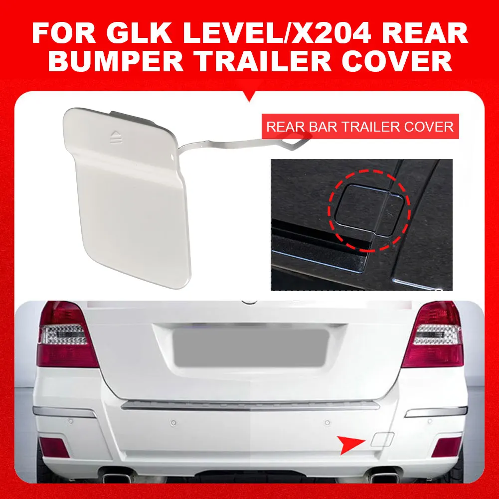 Car Rear Bumper Tow Hook Cover Cap Trailer Hauling Eye Lid 2048853223 ABS Black Silver Red For Mercedes Benz GLK X204 2008-2012