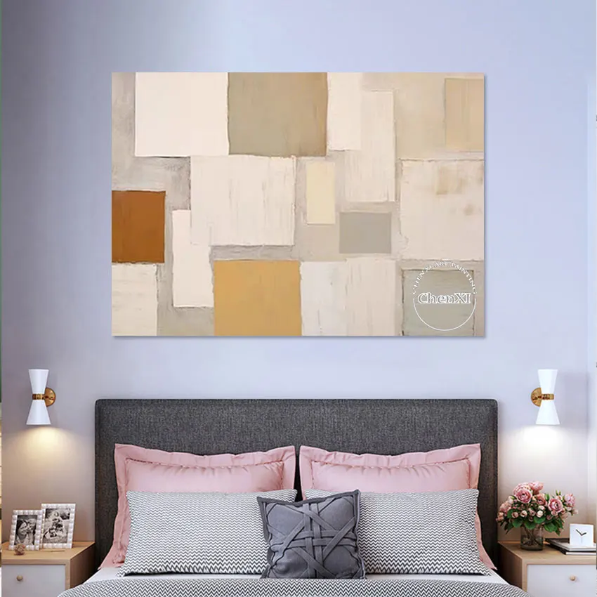 

Декоративный предмет, настенные гобелены большого размера, акриловая живопись, абстрактная ручная работа, популярное настенное искусство на холсте, роскошный набор панелей