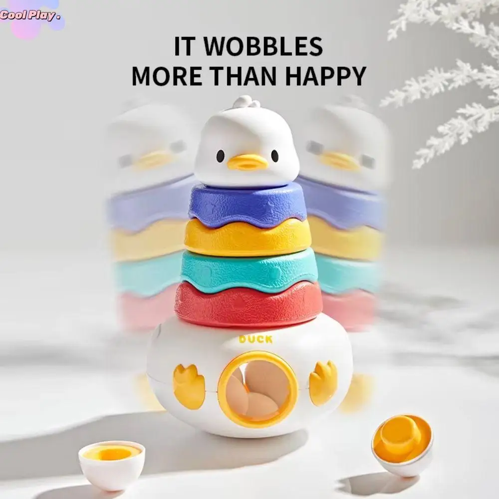 

Stackable Duck Tumbler Stacking Toy Puzzle Figurines Stack Shaped Sorting Game Craft Decorations Toddler Duck Montessori Toys