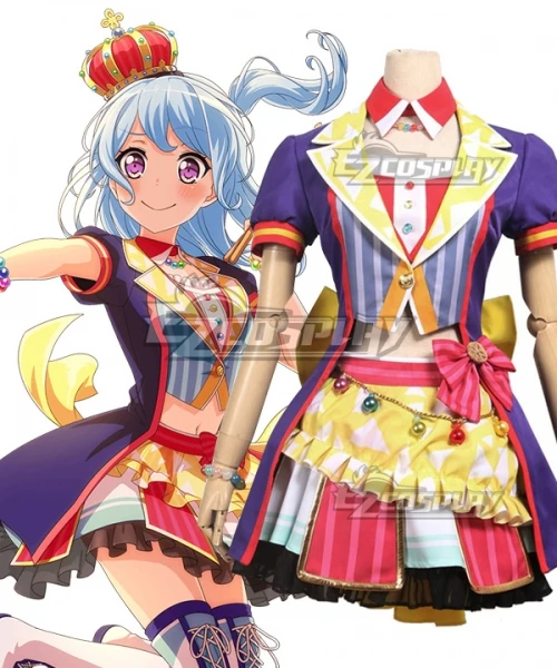 BanG Dream! Hello HappyWorld! 2nd Single Matsubara Kanon Women Comic Show Dress Suit Halloween Stage Cosplay Costume E001