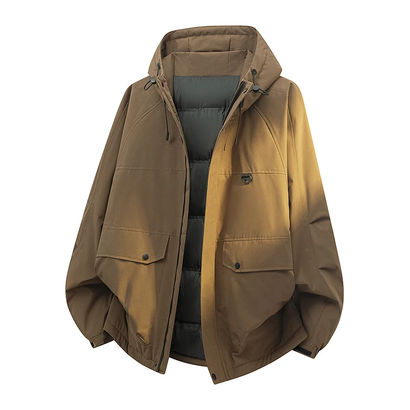 

2025 Cotton Coat Plus Size Men's Autumn and Winter Thick Warm and Casual Outerwear Cotton Coat Men's Popular Trend Cotton Coat