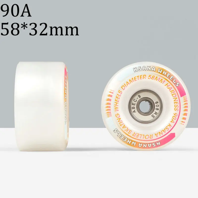 Roller Skate Wheels Ice Skates Double-row Wheels Universal Wheels Wheels Roller Skates Shiny Wheels Roller Skateboard Wheels